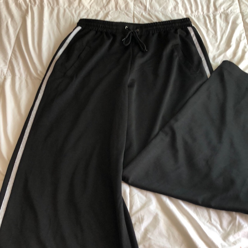 Wide leg Missguided track pants